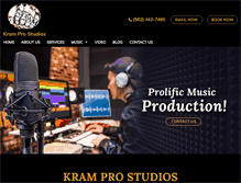 Tablet Screenshot of kramprostudios.com